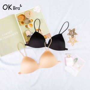 OK Bra Women Thin Push-up Bra Without Steel Ring Comfortable Gathering Fashion Simple Underwear