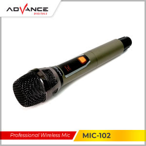 **【READY STOCK】 Advance MIC-102 Mic Professional Wireless Microphone Single MIC-102 Mic Vocal untuk Acara**