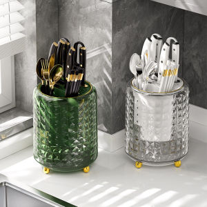 ArtLiving Rotating 2 in 1 Utensil and Knife Holder Cutlery Holder Knife Organizer Utensil Organizer