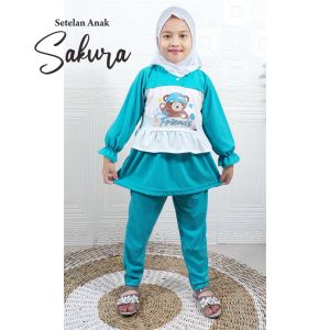 CF Kids Setelan Anak Perempuan Sakura Friends