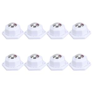 Set of 8 Portable Sturdy Round Castors Convenient for Furniture With Easy Installation and Enhances Mobilities