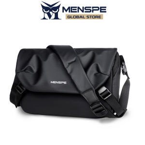 MENSPE Mens Bag Shoulder Messenger Bag Waterproof Sling Crossbody Bag Business Bag Multi-Layer Pocket Business Cashier Bag