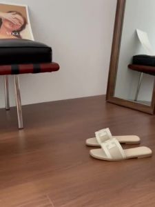 YOTO Pu Leather Sandals For Women Splicing Design Square Toe Soft Elegant Slippers Office Ladies