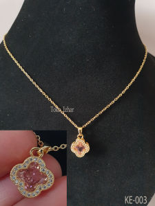 Kalung Titanium Gold Wanita - Elegan Anti Karat dan Tahan Lama