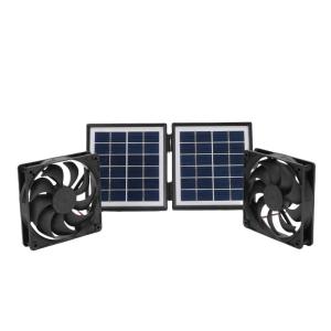 10W Solar Fan for Greenhouse Air Cooling Circulation Intake Solar Exhaust Fan for Outside Shed Chicken Coop