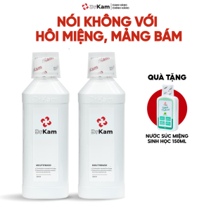 Combo 2 nước súc miệng chuẩn y khoa DrKam Ngừa Hôi Miệng Giảm Viêm Nướu