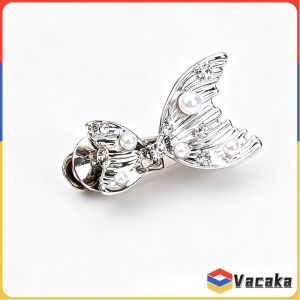 Vacaka Tighten Waist Button Mermaid Style Adjustable Jean Waist Buckle No Sew Snap Reusable Jeans Pins