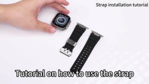 SDSXRubber strap for Watch Series 10 46mm Ultra 2 49mm 44mm 45mm luxury men sports band bracelet for iWatch 10 9 8 7 6 5 4 seFYK