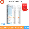 ICE LERSKIN Sunscreen Spray Spf 50 Pa++++ Sunscreen multi-effect sunblock  whitening sunscreen spray, all-day sun protection and waterproof, after-sun repair. 