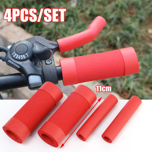 4Pcs/set Universal Motorcycle Sponge Handlebar Grips Sleeve Set Breathable Anti-Slip Handle Covers for E-Bike Tricycle