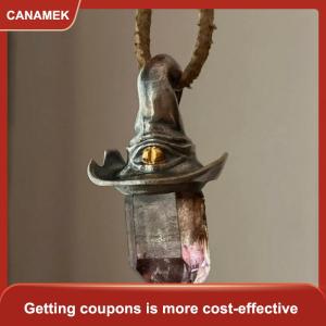 【CANAMEK 】 Witch Hat Crystal Pendant Necklace Niche Design Unique Simple Artistic Personality Fashion High Sense Pendant Jewelry Bracelet
