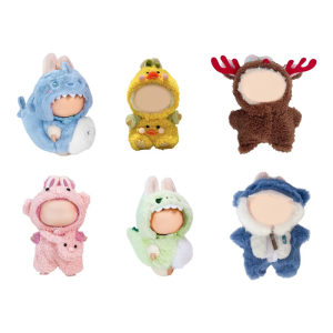 17CM Doll Wardrobe Essential Doll Plush Animal Costume for Anime Figure Doll Display Dressingup Costume and Accessories