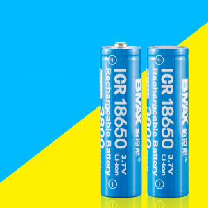ถ่านชาร์จ ICR Bmax 18650 3.7V 3800mAhเต็ม หัวนูน/หัวเรียบ สำหรับไฟฉาย พัดลมต่างๆ