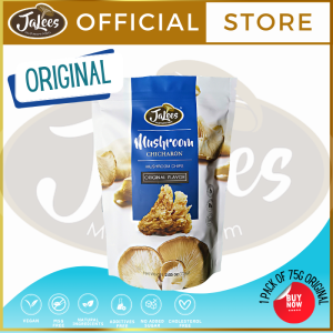 JA Lees Mushroom Chicharon 75g Original Flavor (1pack) Snack Food/Grocery Package