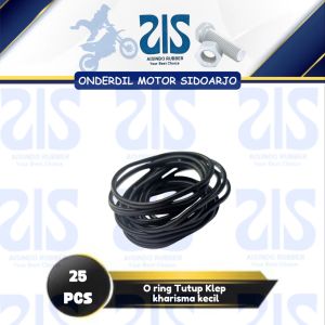 O Ring Tutup Klep Karisma (Harga Per set Isi 25) - Oring Seal Siel Karet Cap Tap Tappet Payung Klep