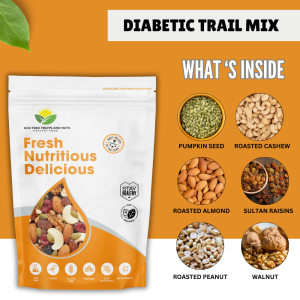Diabetic Trail Mix (Mixture of Dried Fruits and Nuts)
