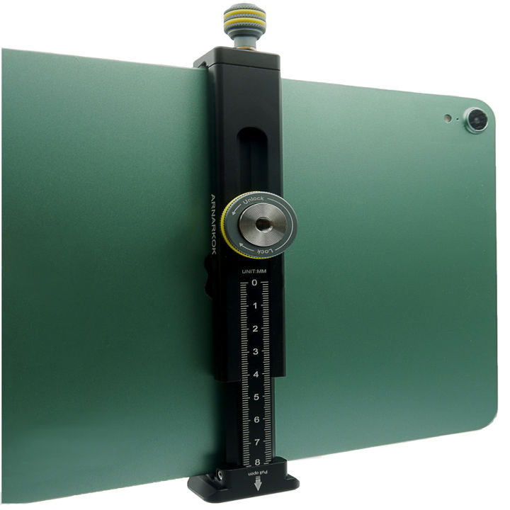 Aluminum Tablet Holder for Tripod Mount Adapter,14" Screw, Arca Swiss Rail, Compatible with iPad