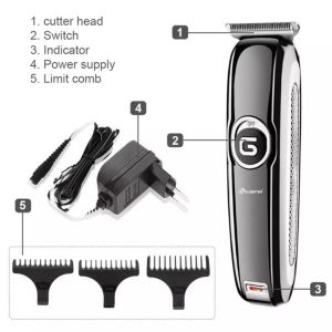 New 100% Original Geemy Gm-6050 Original Rechargeable Hair Clipper Hair Cutter Trimmer Potong Rambut Hair Trimmer Clippe
