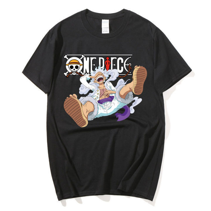 Designer One Piece T Shirts Japanese Anime T Shirts O -Neck