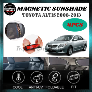 Toyota Altis 2008-2013 Magnetic Sunshade Custom Fit OEM Sun Shade (4PCS)