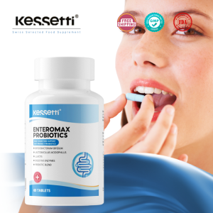 Kessetti Swiss GutGuard Pro | #1 Digestion Best Seller | 50B CFU 6-Strain Probiotics + Hericium 20% + DigeZyme® | Fast Bloating & Indigestion Relief | 60 DR Capsules | Clinically Proven | GMP/SGS Certified | NEXT DAY MY⚡