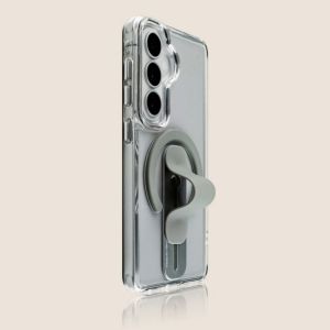 HD Hard Card Holder Clear Bracket For Magnetic Clear Case For Samsung Galaxy S26 Ultra S25 S24 Plus Shockproof For Magsafe Cover