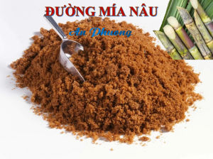 ĐƯỜNG CÁT NÂU đường mía nâu túi 1kg - PHUONGAN_SHOP