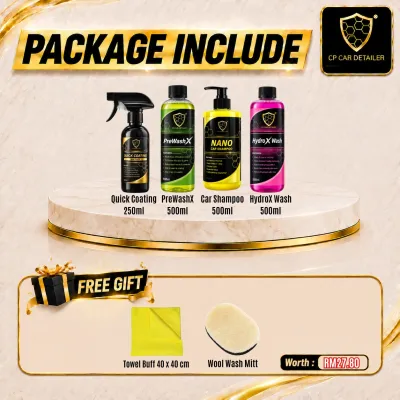 CP CAR Detailer ProX Formula Pack Professional Car Wash Maintenance System PreWash Nano Shampoo HydroX Quick Coating