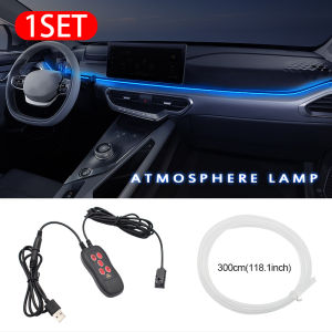 USB Car Interior Decoration Light Strip Universal Atmosphere Lamp For Car LED Dashboard Console DIY Decorative Accessories
