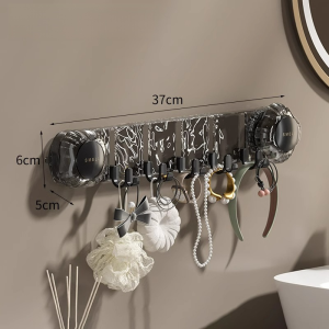 ตะขอถ้วยดูดอันทรงพลัง ตะขอหมุนไม่ต้องเจาะ ซักได้