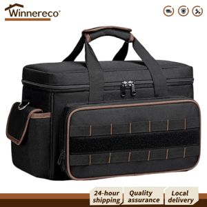 Professional Grade 17 Inch Tool Bag with Waterproof Material and 20 Pockets for Heavy Duty Tasks