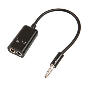 2 PCs 3.5mm Mini Stereo Cable Splitter Male to Earphone Headset With Microphone Adapter 1 Male to 2 Port Female