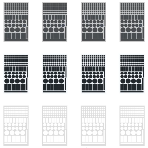 4 tờ ánh sáng chặn các bản vá lỗi cho đèn chỉ báo LED ánh sáng trên thiết bị điện tử universals mất điện LED điều chỉnh độ sáng Bộ Hình Dán