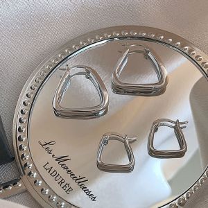 DAIMEISHU ต่างหูทรงเรขาคณิตที่สง่างามสำหรับผู้หญิงอินเทรนด์และการออกแบบเครื่องประดับที่หลากหลาย