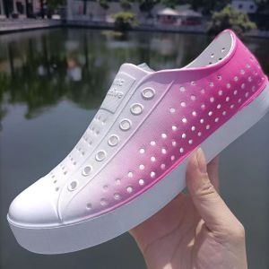 Dép Xăng đan in họa tiết hợp thời trang cho nữ Dép xăng đan nữ nativ thẳng thắn Giày đi biển nativ nữ chạm khoét chống mài mòn dép đi biển Ngoài trời thường ngày 36-40