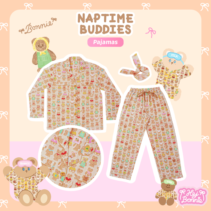 [สำหรับผู้ใหญ่] Naptime Buddies🧸Pajamas | Hej Bonnie Official | Lazada ...