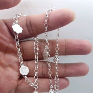 Ready stock*(4bao)Original silver bracelet anklet for kids baby(gelang tangan gelang kaki untuk bayi budak