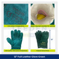 Hercules Full Leather Gloves (Green) 13" by Leeden Online Store. 
