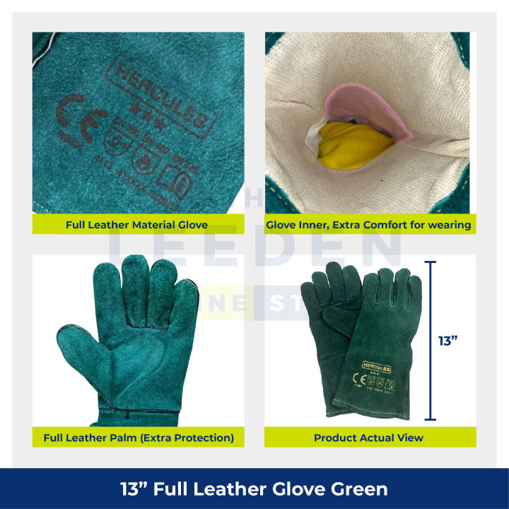 Hercules%20Full%20Leather%20Gloves%20(Green)%2013"%20by%20Leeden%20Online%20Store%20-%20Image%208