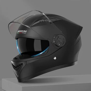 👍Durable for 10 years👍Original Helmet motorcycle Full Face 55-62cm Dual Lens Visor Anti-Glare Anti-scratch Motorcycle full face helmet for Men and Women motor helmet fullface Modular Helmet motorcycle helmet with ICC