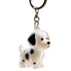 Pet Memorial Charm Plastic Keepsakes Container Preserves Furs Dog Figurine Hair Collector Keychain Gift For Pet Owners