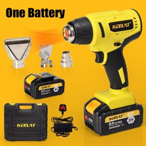 KEELAT 2000W Cordless Heavy Duty Hand Hold High Temperature Hot Air Heat Gun Blower Shrink Gun Electric Soldering Heat