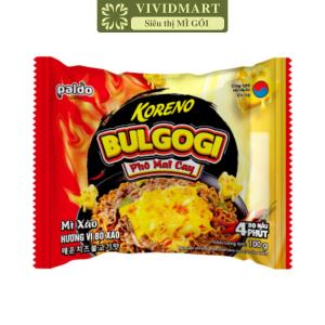 [GÓI LẺ] - PALDO - Mì xào Koreno Bulgogi 3 vị: Phô mai cay Bò xào cay Carbonara Mì trộn Koreno Bulgogi (100g/gói)