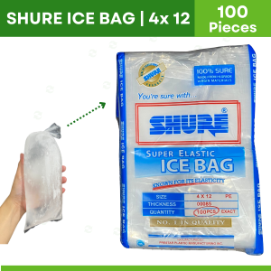 Shure Ice Bag | Plastic ng Yelo | BUNDLE | 500 pcs & 100 pcs ( 100 pcs. per pack ) Size 4x12