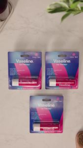 Vaseline Lip Therapy Care Rosy Fast-Acting Nourishment Ideal for Chapped Dry Cracked or Damaged Lips Lip Balm 4-Pack 0.16 Oz Each