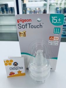 PIGEON [NEW] SofTouch Wide-Neck Teat SS/S/M/L/LL/LLL [#79660/61/62/63/64/65] 贝亲[新] SoftTouch 宽颈奶嘴