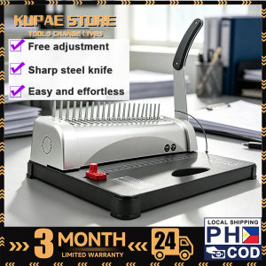 Comb Binding Machine 21 Hole Punching Machine School Office Home Binding Machine A3/A4 Heavy Duty Comb Binding Machine Ring Binding Machine Book Binding MachineHole Spacing Adjustable