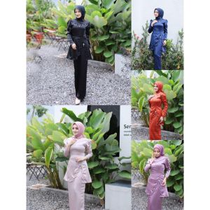 ONESET MARWA BAJU KURUNG WANITA DRESS MELAYU PREMIUM SIMPLE ELEGAN PESTA SETELAN PAYET KONDANGAN KEKINIAN TERBARU
