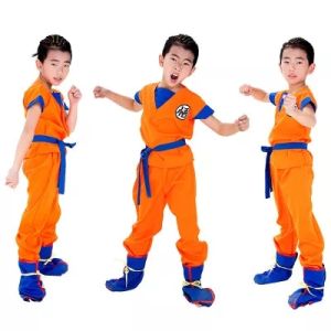 Anime Dragon-Ball Z Costume Halloween GoKu Cosplay Suit Boys Fancy Party Supplies Dress Set Kids Gift for boys