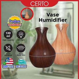 CERTO Vase Air Humidifier With Essential Oil 130ml Diffuser Aroma Aromaterapi Wangian Wap Asap Pewangi Bilik Tidur Rumah